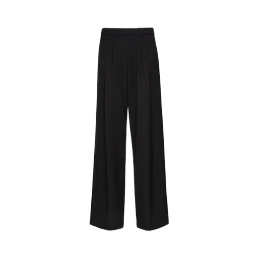 Wide-Leg Wool Trousers