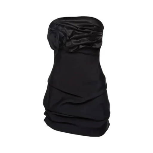 Strapless Ruched Mini Dress