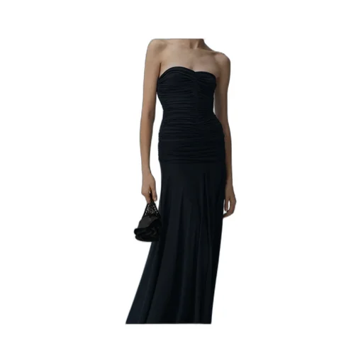 Strapless Ruched Dress