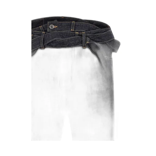 Wrap-Around Waistband Jeans