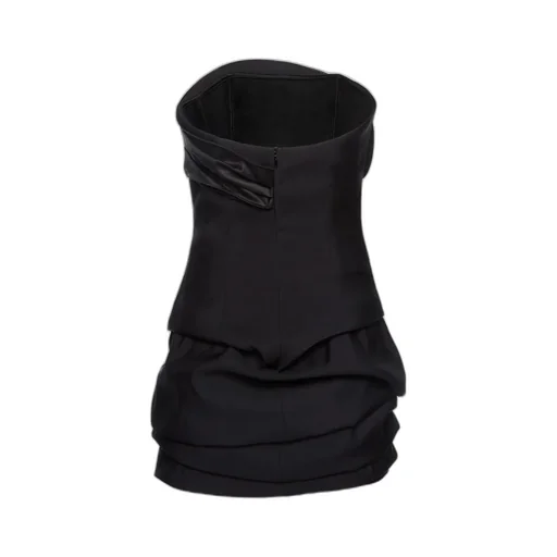 Strapless Ruched Mini Dress