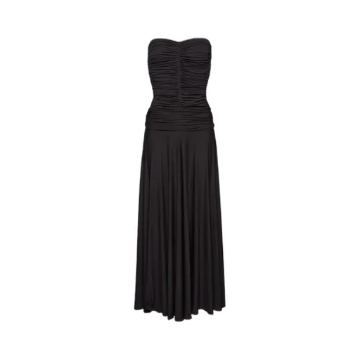 Strapless Ruched Dress