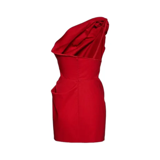 One Shoulder Ruched Mini Dress