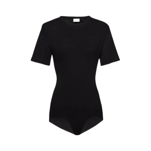 Ribbed Short Sleeve Bodysuit