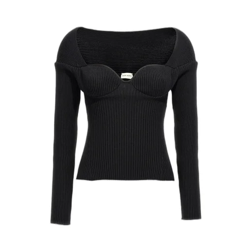 Rib-Knit Bustier Top