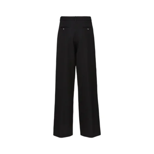 Wide-Leg Wool Trousers