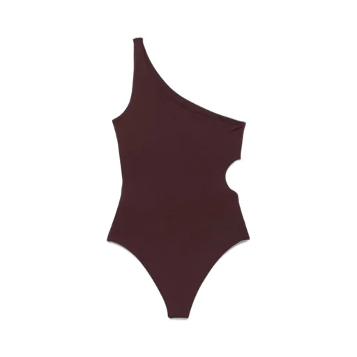 One Shoulder Cut-Out Detailed Swimsuit