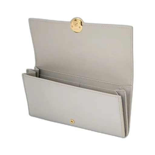 Pebble Continental Wallet In Shiny Nappa Calfskin