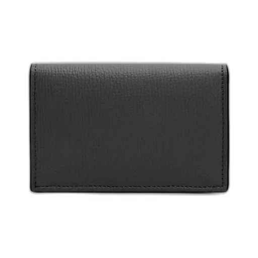 Anagram Business Cardholder In Pebble Grained Calfskin