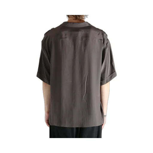 Cable-Knit Panel Shirt