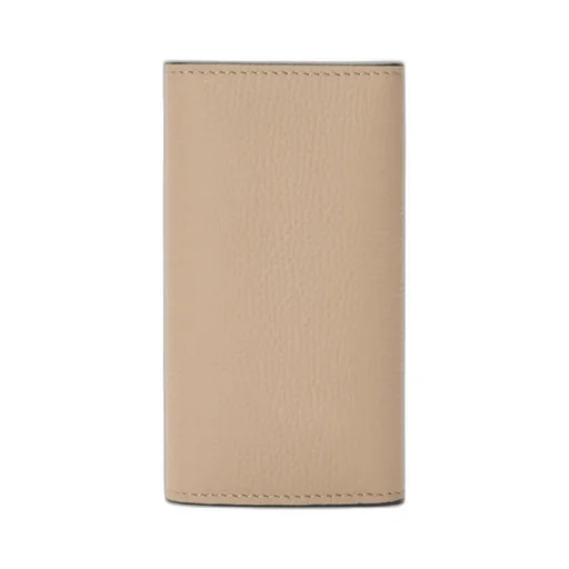 Anagram Key Case In Pebble Grained Calfskin