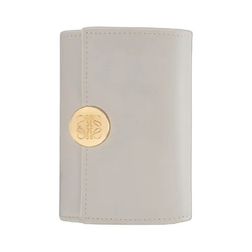 Vertical Pebble Wallet In Shiny Napa Calfskin