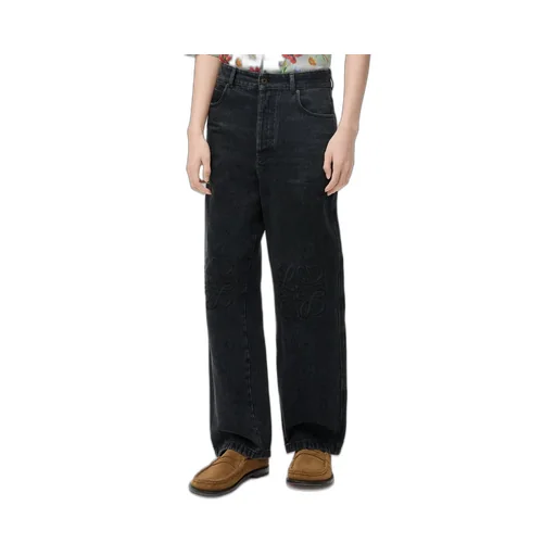 Anagram Embroidered Jeans