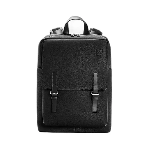 Military Backpack In Soft Grained Calfskin