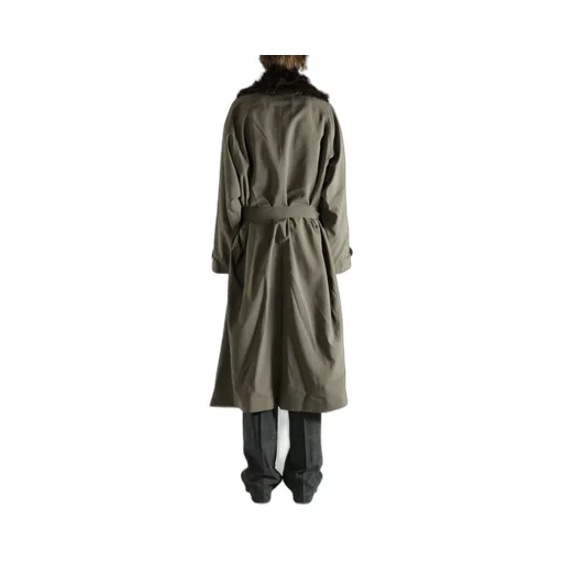 Faux-Fur Panelled Coat