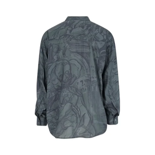 Peak Collar Long Sleeve Shirt