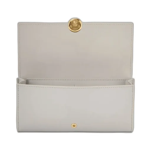 Pebble Continental Wallet In Shiny Nappa Calfskin