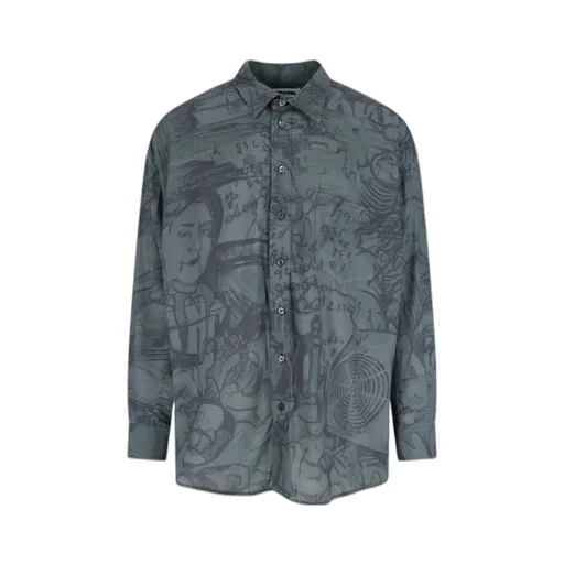 Peak Collar Long Sleeve Shirt