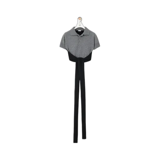 Open Back Polo Sweater