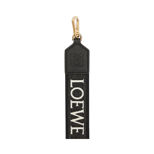 Anagram Strap In Jacquard And Calfskin