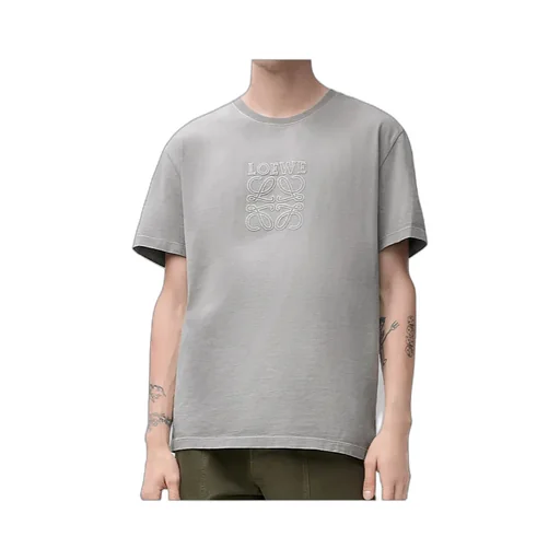 Anagram-Embroidered Crew Neck T-Shirt