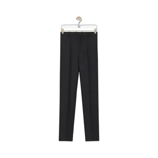 Trousers In Wool And Silk