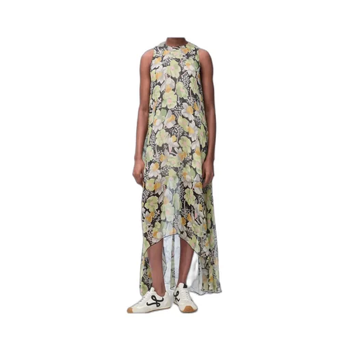 Allover Daffodil Floral Printed Dress