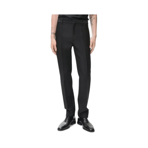 Trousers In Wool And Silk