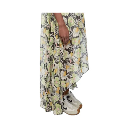 Allover Daffodil Floral Printed Dress