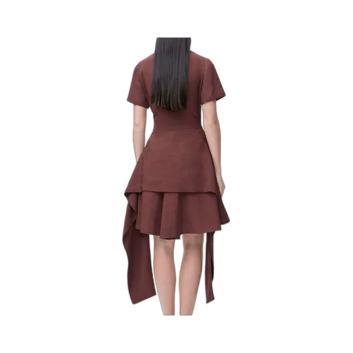 Pebble Dress In Viscose And Linen