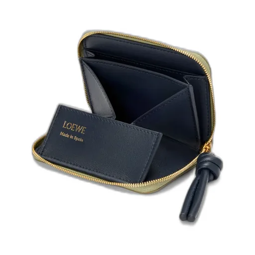 Zipped Coin Purse In Shiny Nappa Calfskin