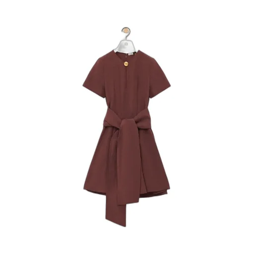 Pebble Dress In Viscose And Linen