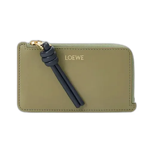 Knot Coin Cardholder In Shiny Nappa Calfskin