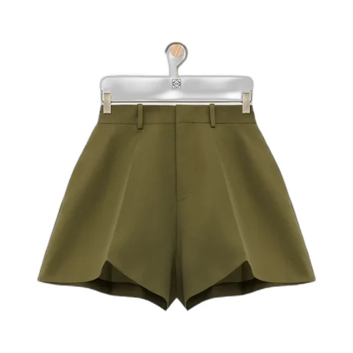 Trapeze Mid-Waist Shorts