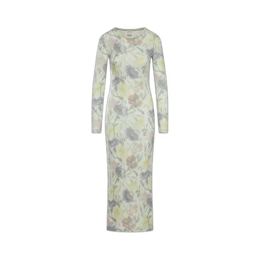 Morning Glory Floral Printed Slim Fit Dress