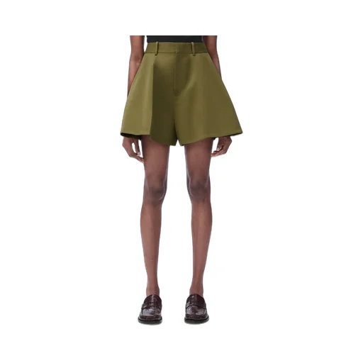Trapeze Mid-Waist Shorts