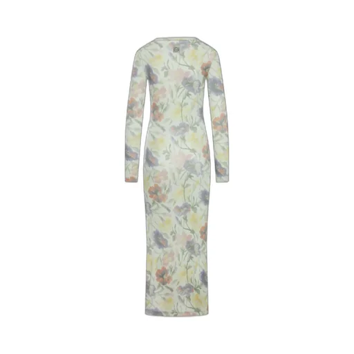 Morning Glory Floral Printed Slim Fit Dress