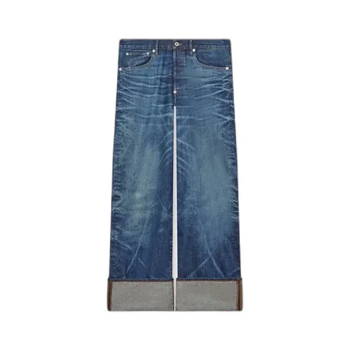 Logo Patch Straight Leg Jeans