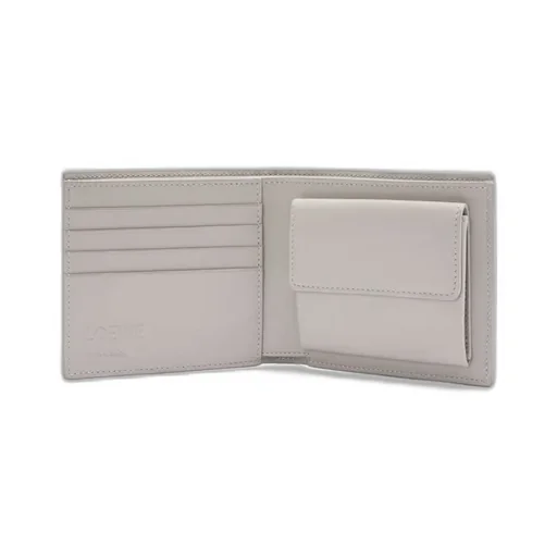 Bifold Coin Wallet In Satin Calfskin