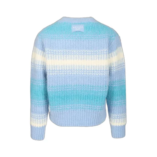 Kenzo Speed Stripe Jumper In Mixed Alpaca Wool