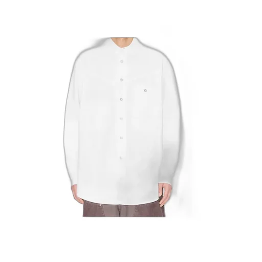 Workwear Overshirt In Textured Cotton