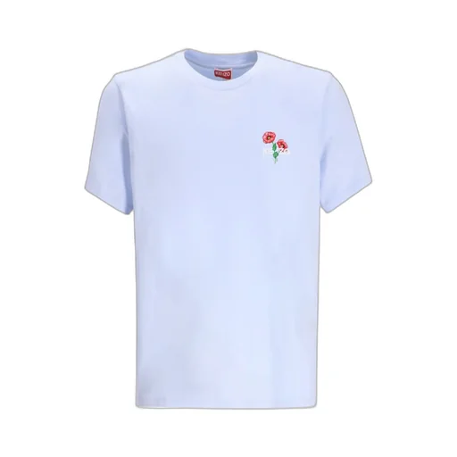 Poppy Embroidered Cotton T-Shirt