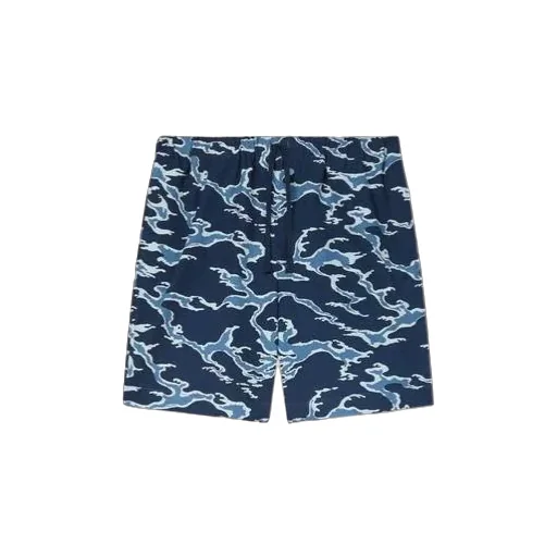 Ocean Camo Elasticated Short In Cotton