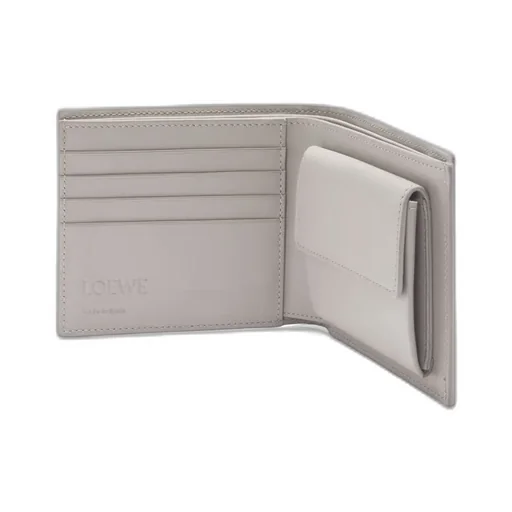 Bifold Coin Wallet In Satin Calfskin