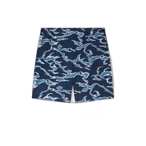 Ocean Camo Elasticated Short In Cotton