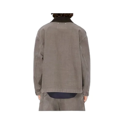 Workwear Jacket In Washed Cotton