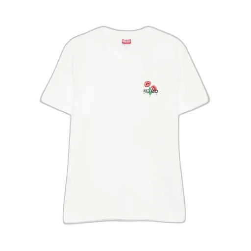 Floral-Embroidered T-Shirt