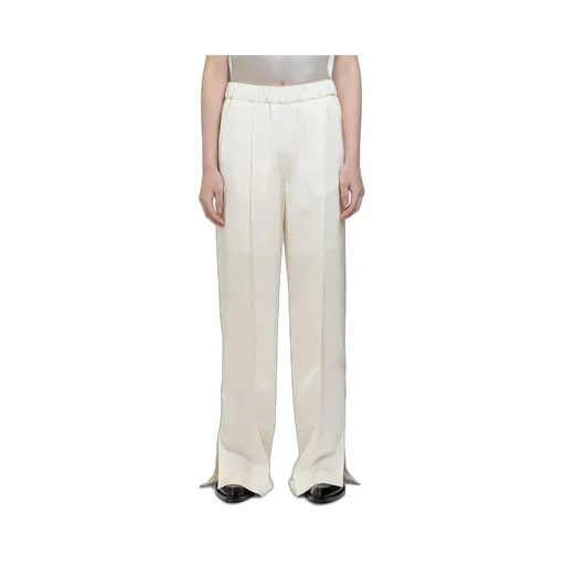 Side-Slit Detailed Straight-Leg Trousers