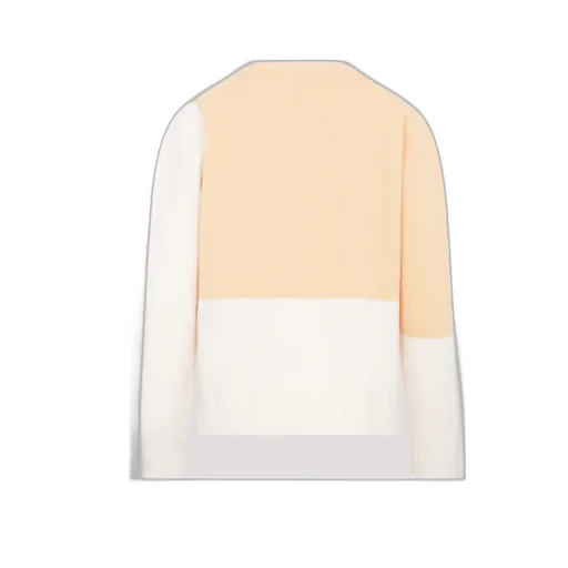 Colour-Blocked Crewneck Knitted Jumper