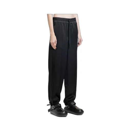 Mid-Rise Drawstring Trousers